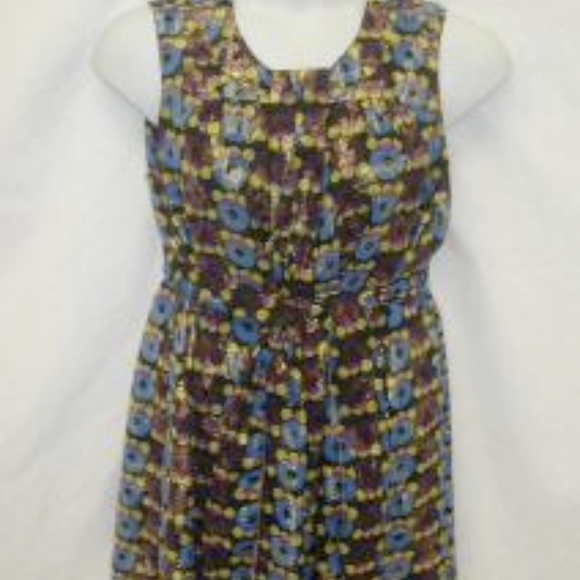 ANNA SUI FOR TARGET METALLIC SHIFT DRESS SMALL - Picture 5 of 6